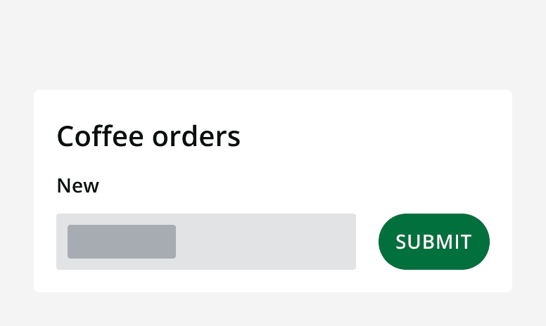 An incorrect example of a status tag which has the label 'submit'.